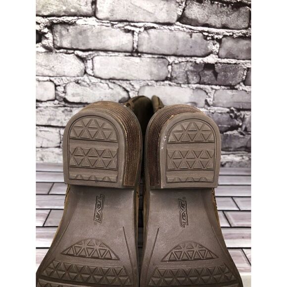 Teva Brown Leather Foxy Side Zip Tall Riding Boots Women Sz 5.5US/36.5EU 1013675 - Picture 13 of 16